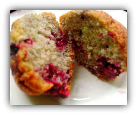 Muffins au fruit rouge